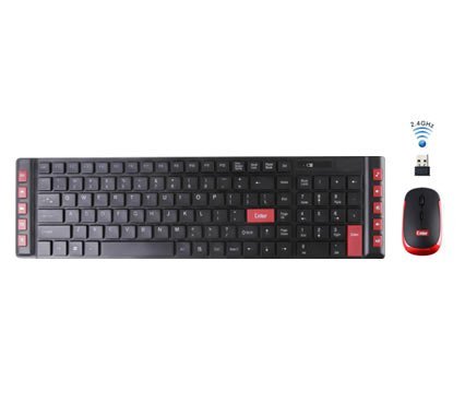 Enter E-WKM1 Wireless Keyboard and Mouse (Black)