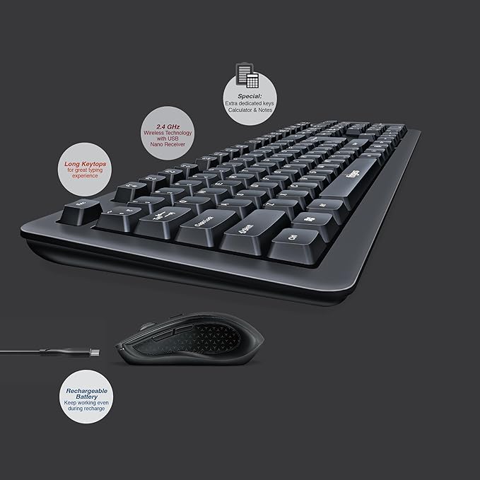 Fingers Duo-Recharge Keyboard Mouse ( Wireless) - Image 5